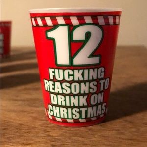 12 Reasons to Drink on Christmas Shot Glasses